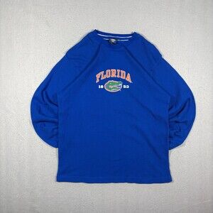 Florida Gators Concepts Sports Long Sleeve Knit Shirt Blue Size XL Florida 1853